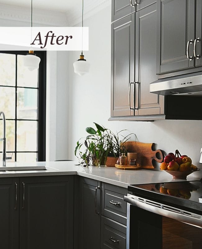The kitchen after renovation